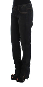 Ermanno Scervino Blue Wash Cotton Boyfriend Jeans - Zeiniez