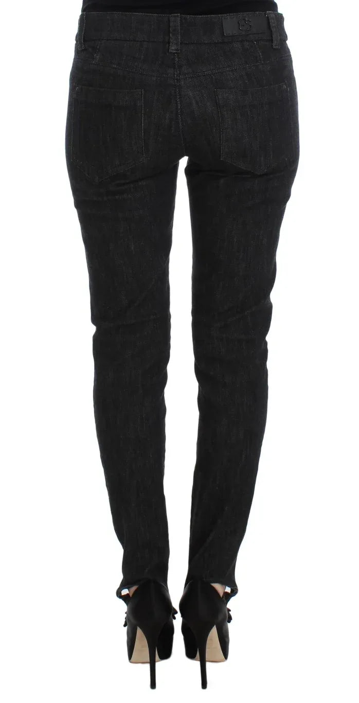 Ermanno Scervino Blue Cotton Slim Fit Denim Jeans - Zeiniez