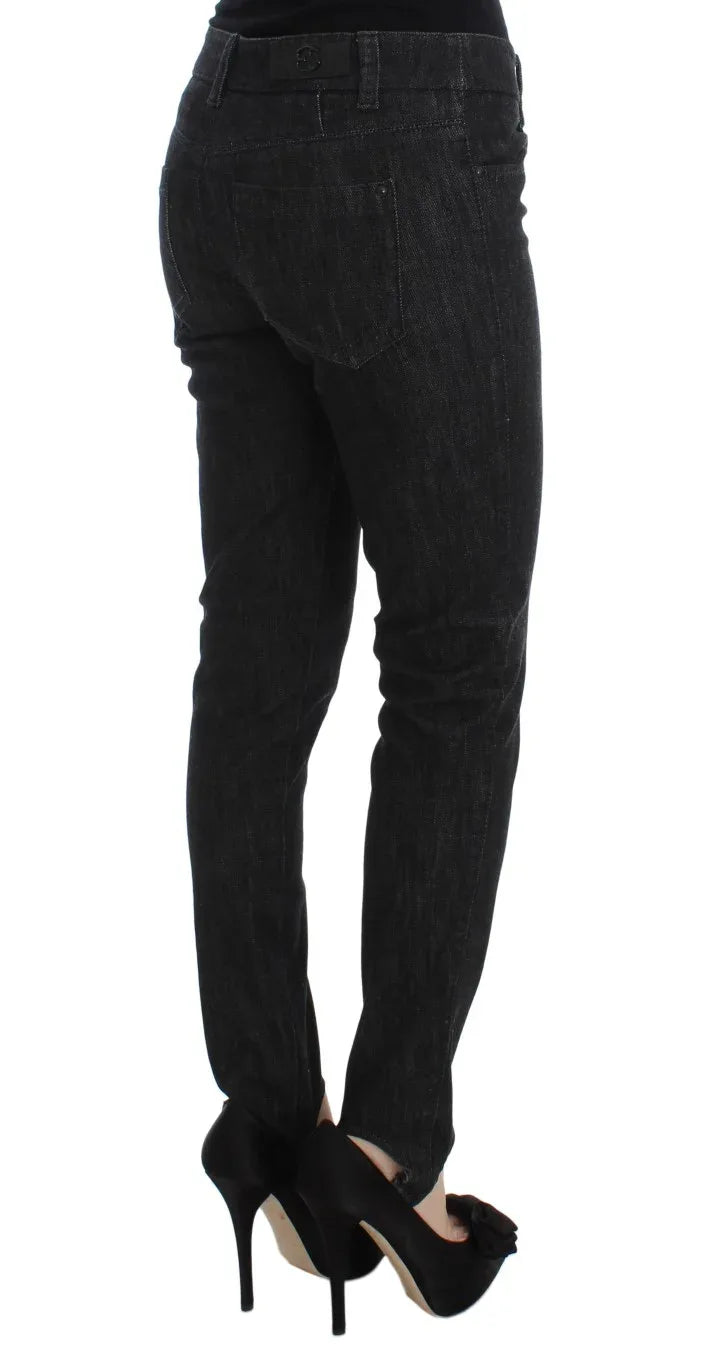 Ermanno Scervino Blue Cotton Slim Fit Denim Jeans - Zeiniez