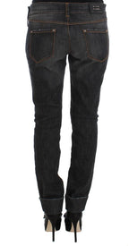 Ermanno Scervino Gray Cotton Slim Fit Denim Jeans - Zeiniez