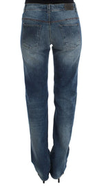 Ermanno Scervino Blue Wash Cotton Blend Slim Fit Jeans - Zeiniez