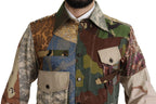 Dolce & Gabbana Multicolor Button Down Patchwork Shirt - Zeiniez