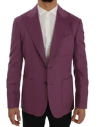 Dolce & Gabbana Purple Cashmere Slim Fit Blazer Jacket - Zeiniez