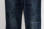 John Galliano Blue Wash Cotton Blend Slim Fit Bootcut Jeans - Zeiniez