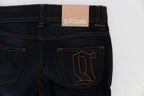 John Galliano Blue Wash Cotton Slim Fit Jeans - Zeiniez