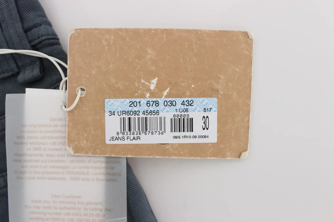 John Galliano Blue Cotton Blend Slim Fit Bootcut Jeans - Zeiniez