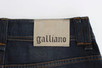John Galliano Blue Wash Cotton Blend Boyfriend Fit Jeans - Zeiniez