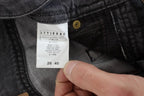 John Galliano Gray Wash Cotton Torn Straight Fit Jeans - Zeiniez