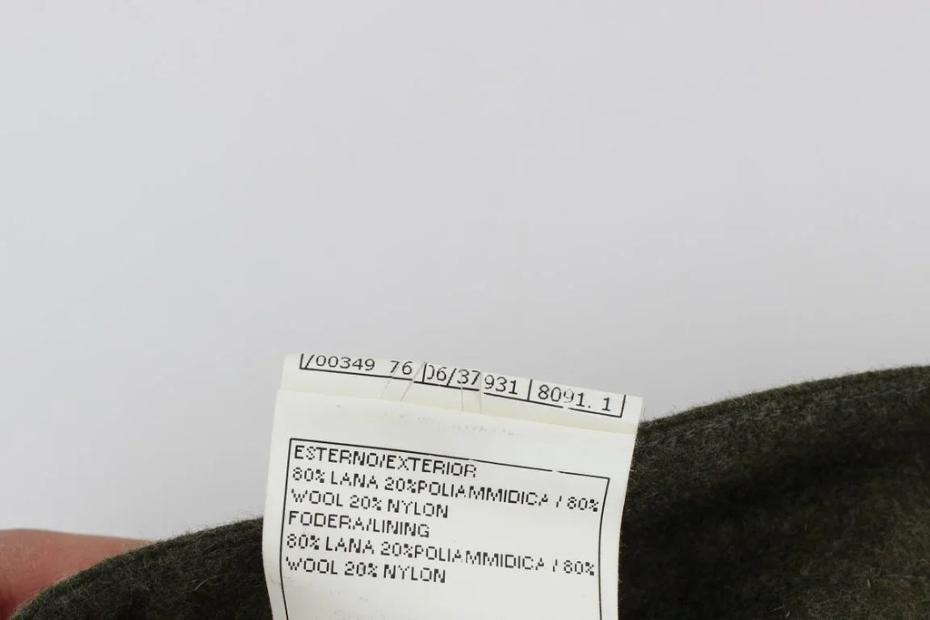 Ermanno Scervino Green Wool Blend Loose Fit Cargo Pants - Zeiniez