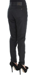 Ermanno Scervino Black Cotton Blend Regular Fit Pants - Zeiniez