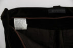 Ermanno Scervino Brown Cotton Velvet Zippers Slim Fit Pants - Zeiniez