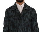 Dolce & Gabbana Blue Camouflage Trench Trench - Zeiniez