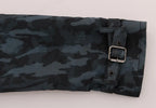 Dolce & Gabbana Blue Camouflage Trench Trench - Zeiniez