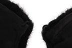 Dolce & Gabbana Black Mink Fur Shoulder Collar Scarf - Zeiniez
