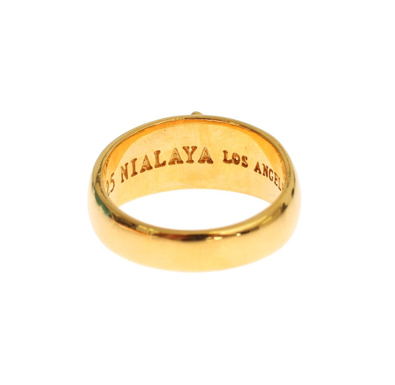 Nialaya Gold Plated 925 Silver Ring - Zeiniez