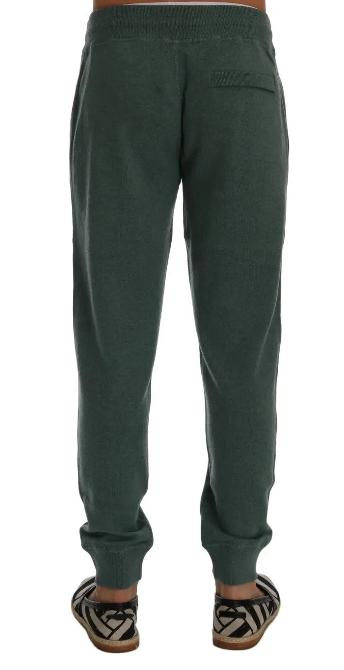 Dolce & Gabbana Green Cashmere Training Pants - Zeiniez