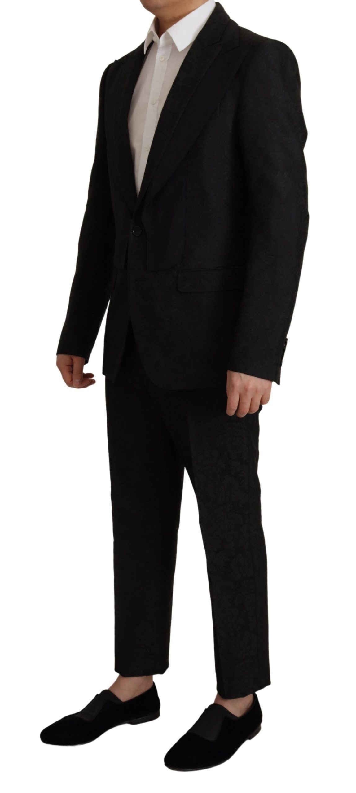 Dolce & Gabbana Black Polyester Formal 2 Piece MARTINI Suit - Zeiniez