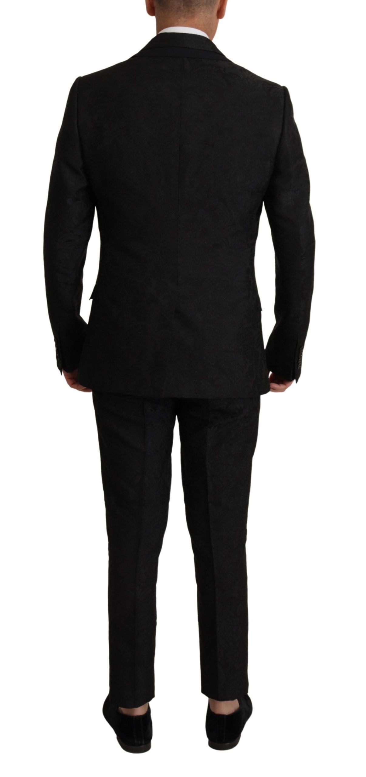 Dolce & Gabbana Black Polyester Formal 2 Piece MARTINI Suit - Zeiniez