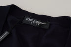 Dolce & Gabbana Blue Wool STAFF Down Cardigan Sweater - Zeiniez