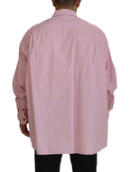 Dolce & Gabbana Pink Casual Button Down Long Sleeves Shirt - Zeiniez
