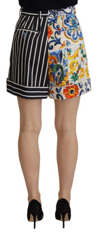 Dolce & Gabbana Multicolor Stripes Majolica Bermuda Shorts - Zeiniez