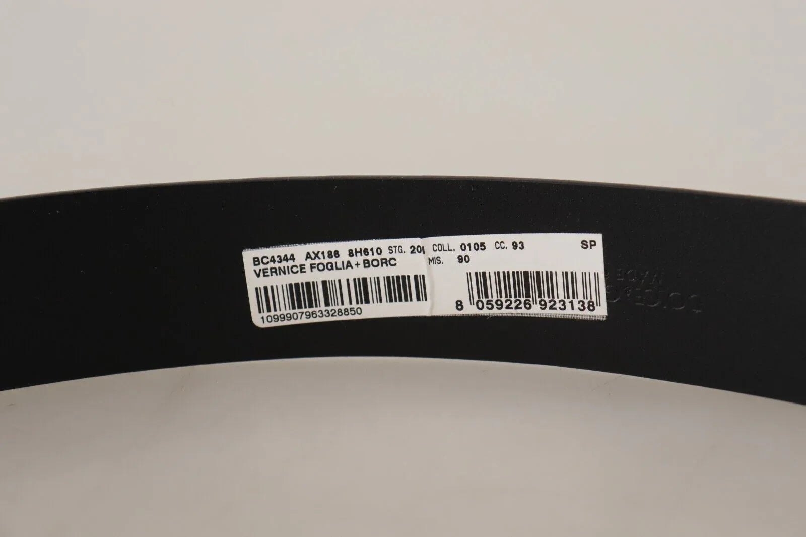 Dolce & Gabbana Blue Patent Leather Vernice Silver Logo Buckle Belt - Zeiniez