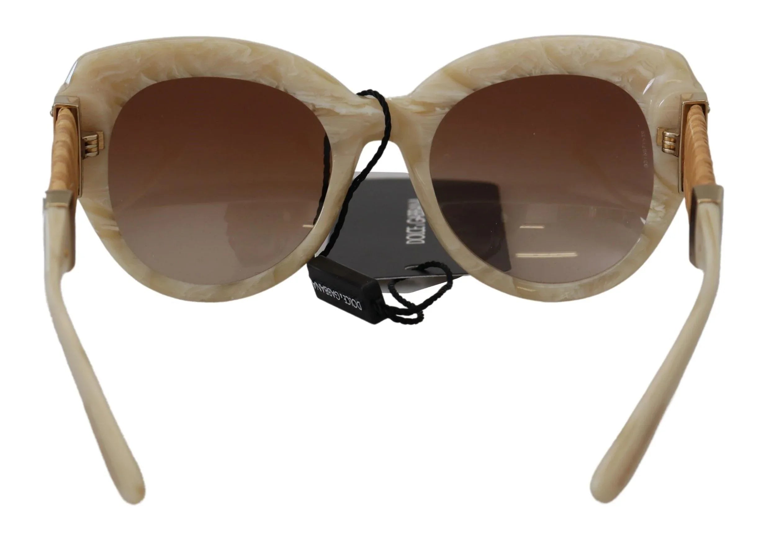 Dolce & Gabbana Beige Acetate Full Rim Brown Lense DG4294 Sunglasses - Zeiniez