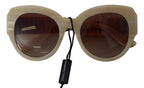 Dolce & Gabbana Beige Acetate Full Rim Brown Lense DG4294 Sunglasses - Zeiniez