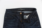 Ermanno Scervino Blue Slim Jeans Denim Pants Skinny Leg Stretch - Zeiniez