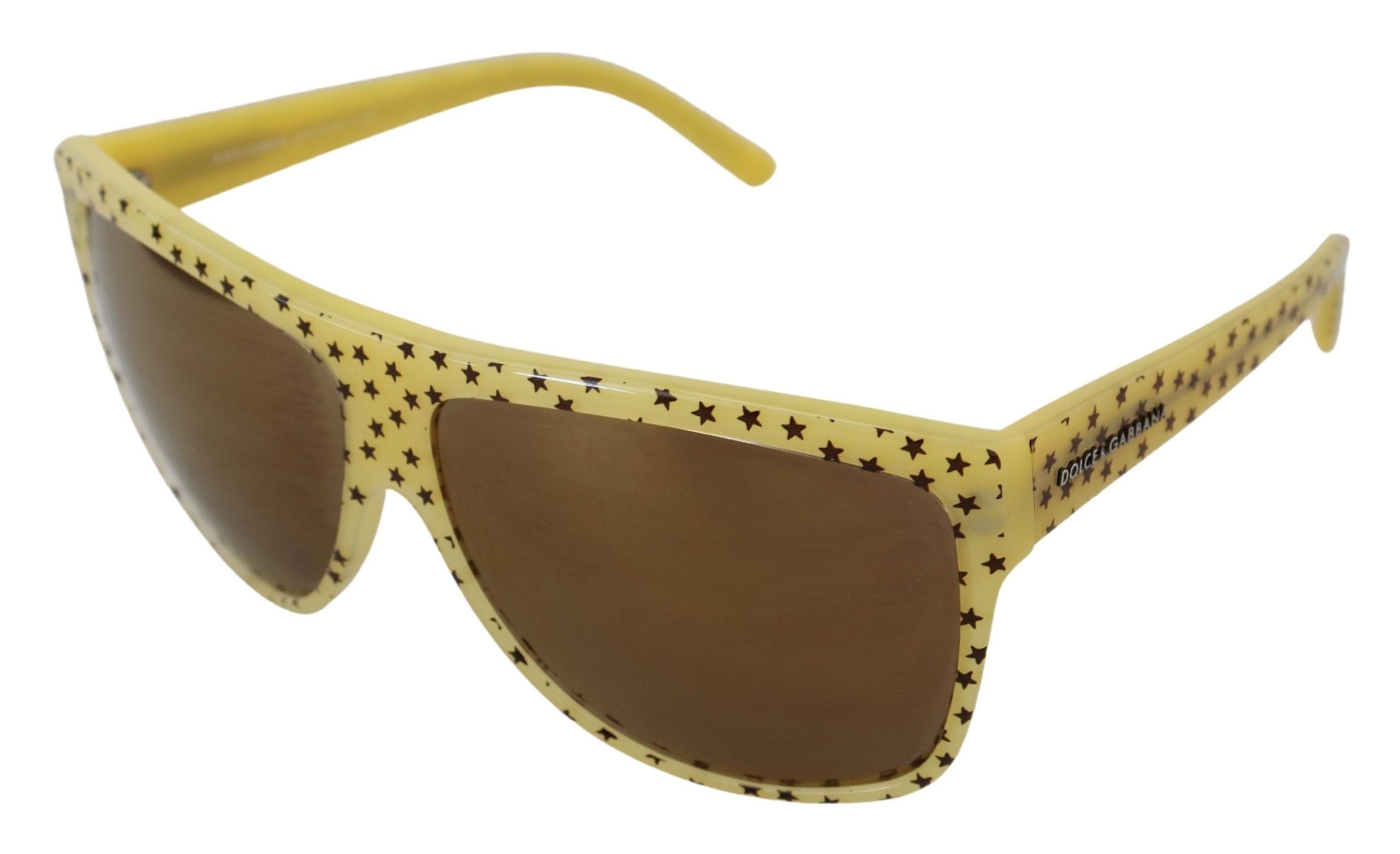 Dolce & Gabbana Yellow Stars Acetate Square Shades DG4125 Sunglasses - Zeiniez
