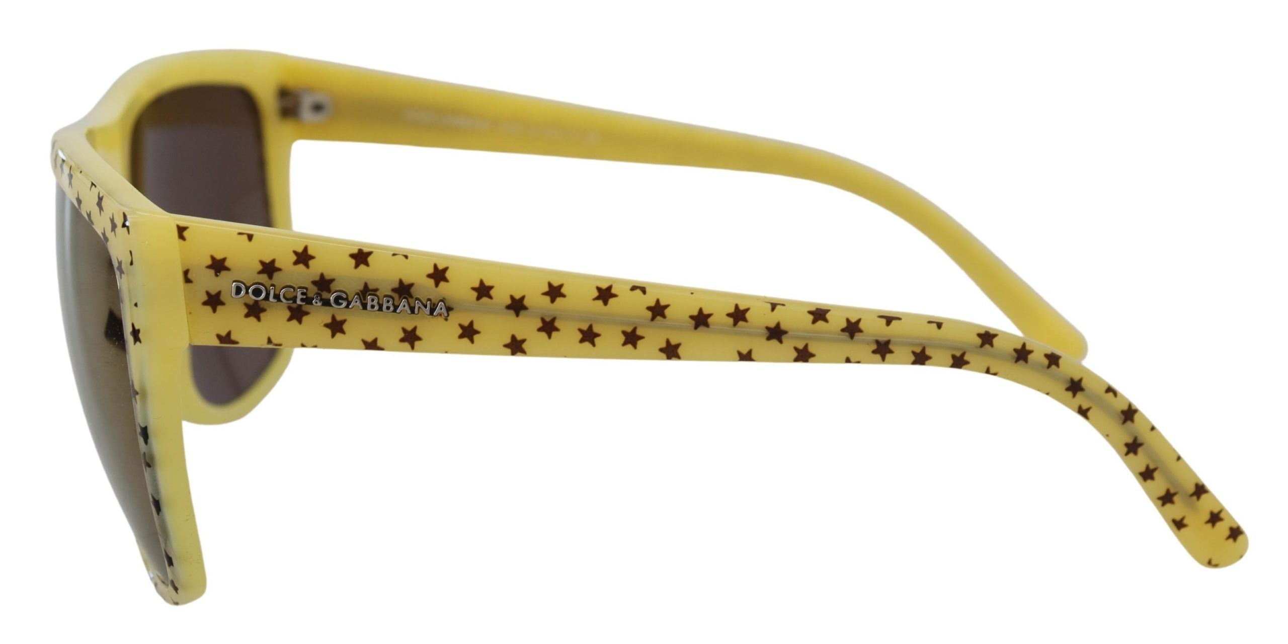 Dolce & Gabbana Yellow Stars Acetate Square Shades DG4125 Sunglasses - Zeiniez