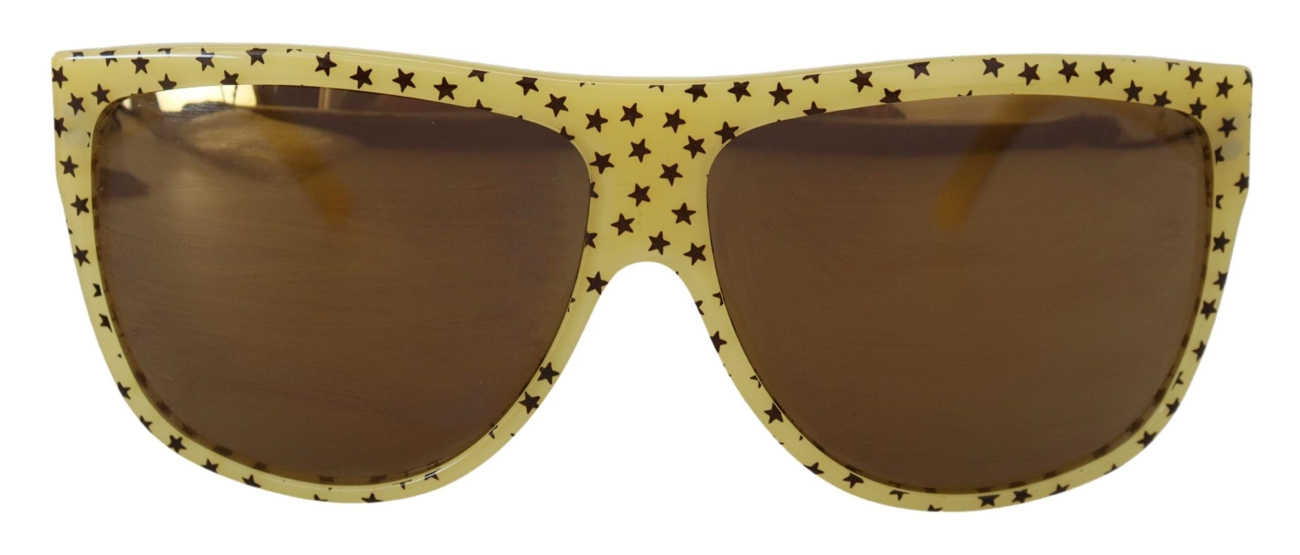 Dolce & Gabbana Yellow Stars Acetate Square Shades DG4125 Sunglasses - Zeiniez