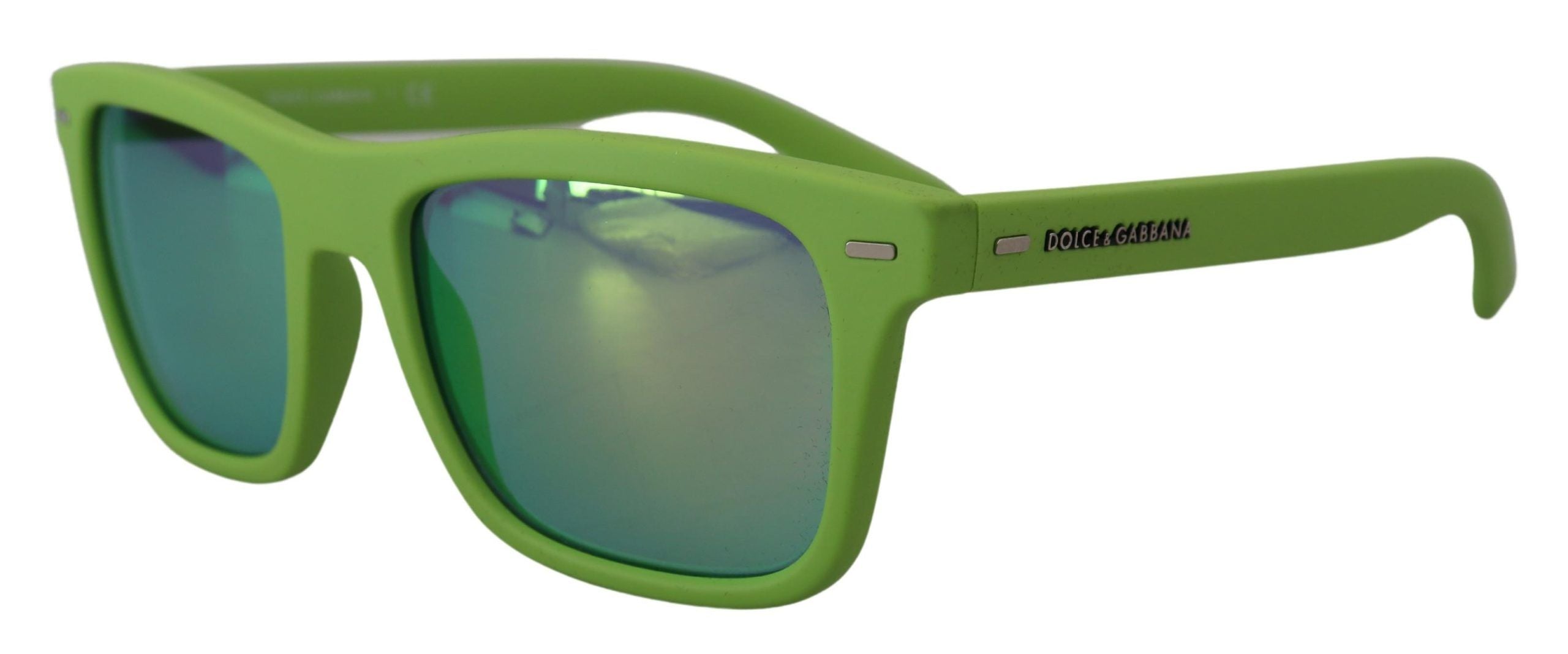 Dolce & Gabbana Green Rubber Full Rim Frame Shades DG6095 Acid Sunglasses - Zeiniez