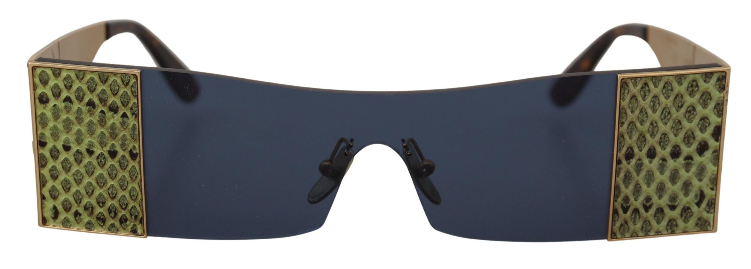 Dolce & Gabbana Gold Metal Rectangle Shades DG2263 Sunglasses - Zeiniez