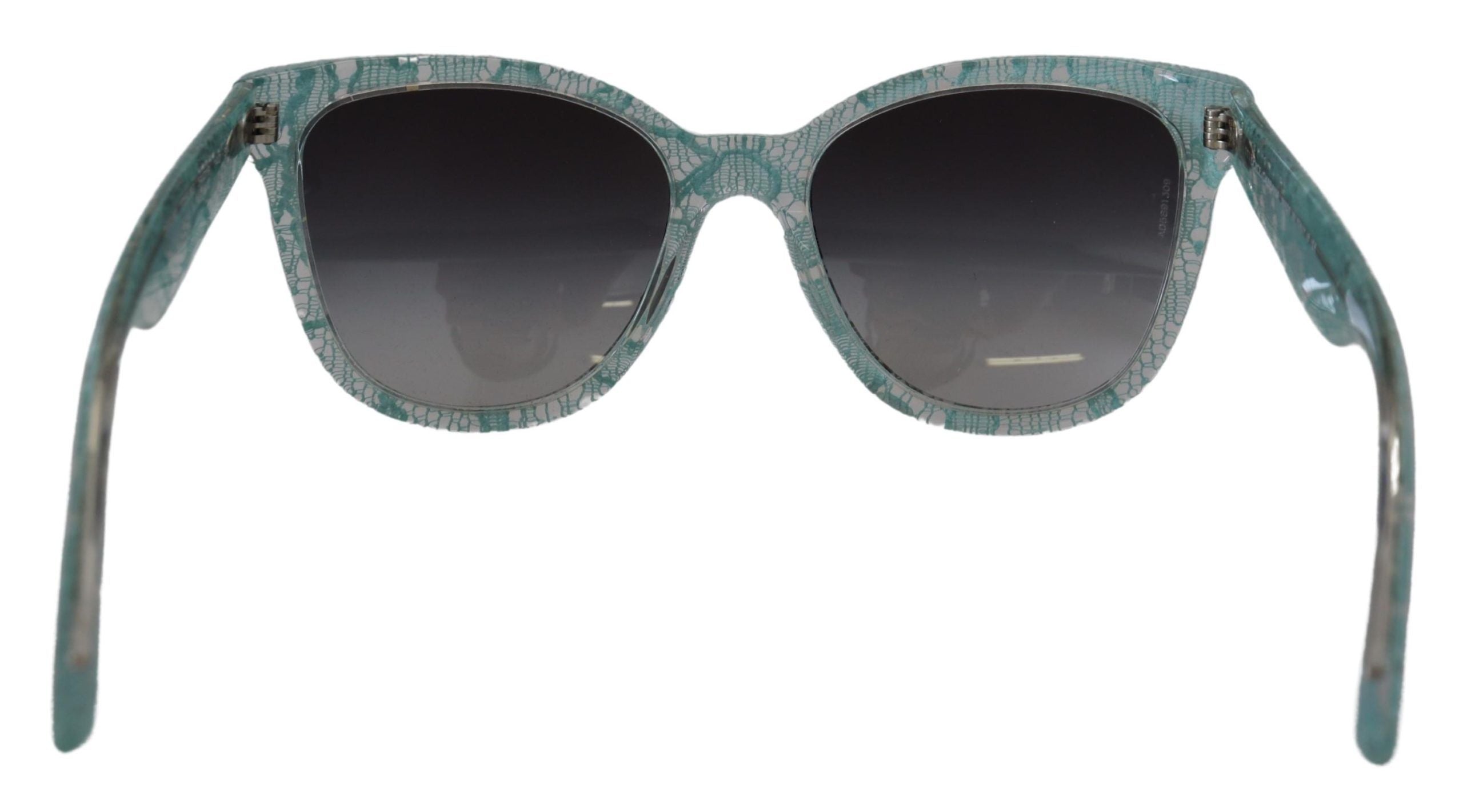 Dolce & Gabbana Blue Lace Acetate Crystal Round DG4190 Sunglasses - Zeiniez