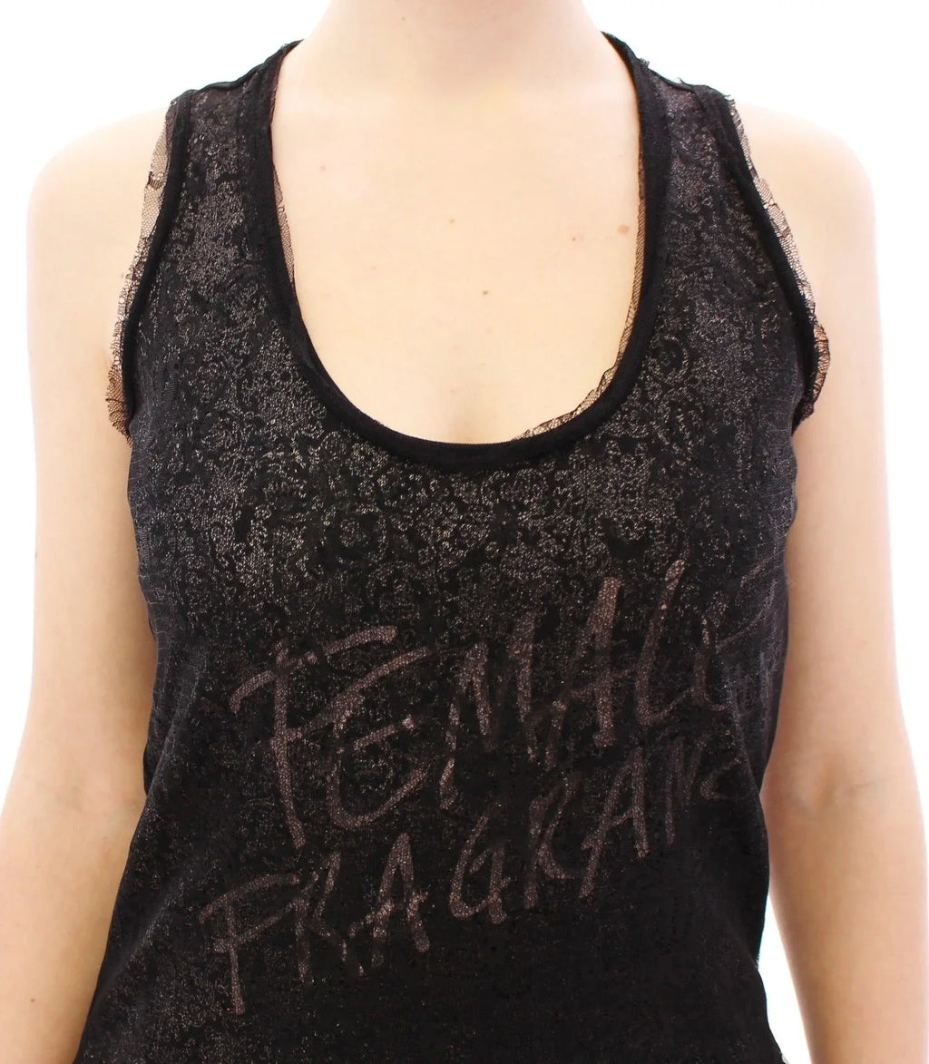 Ermanno Scervino Black Lace Lined Stretch Mini Dress - Zeiniez