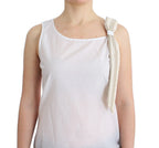 Ermanno Scervino White Top Blouse Tank Shirt Sleeveless - Zeiniez