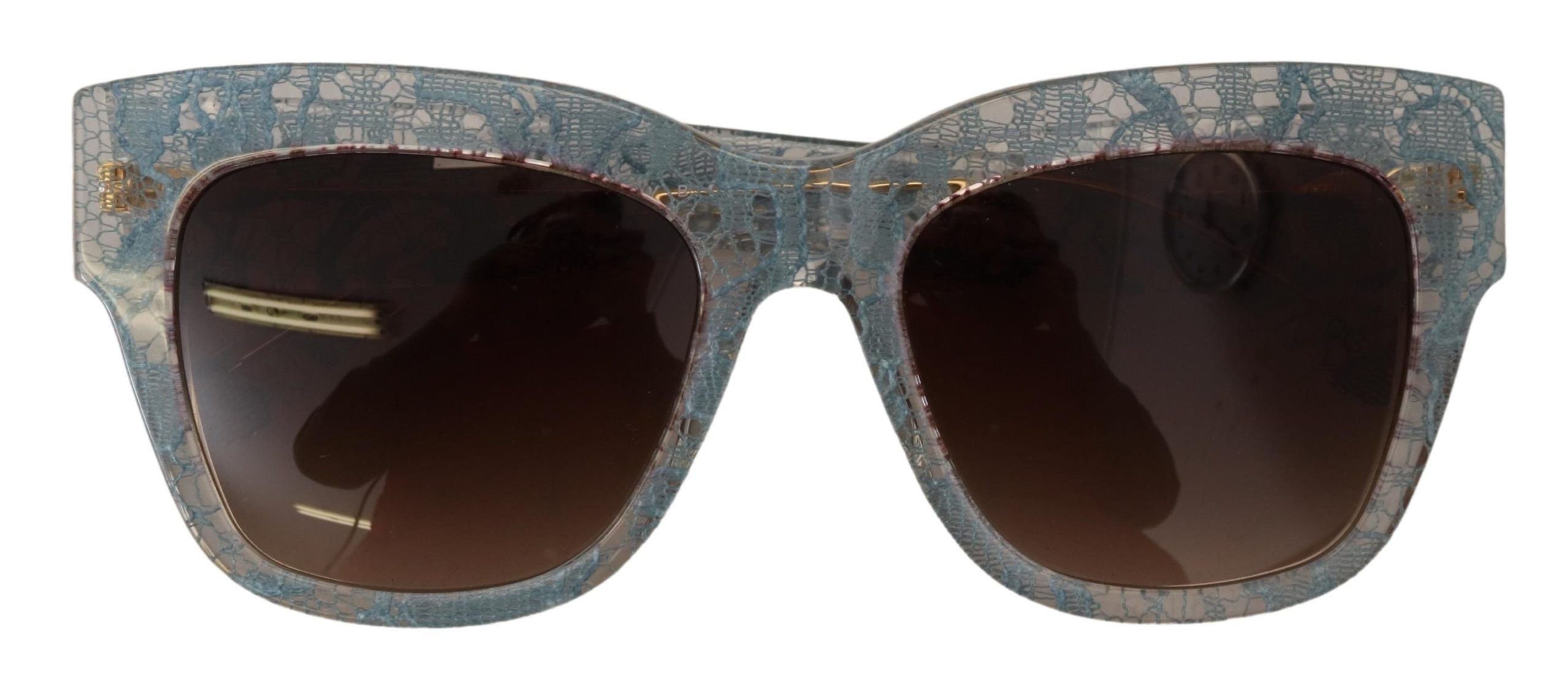 Dolce & Gabbana Blue Lace Acetate Crystal Butterfly DG4231 Sunglasses - Zeiniez