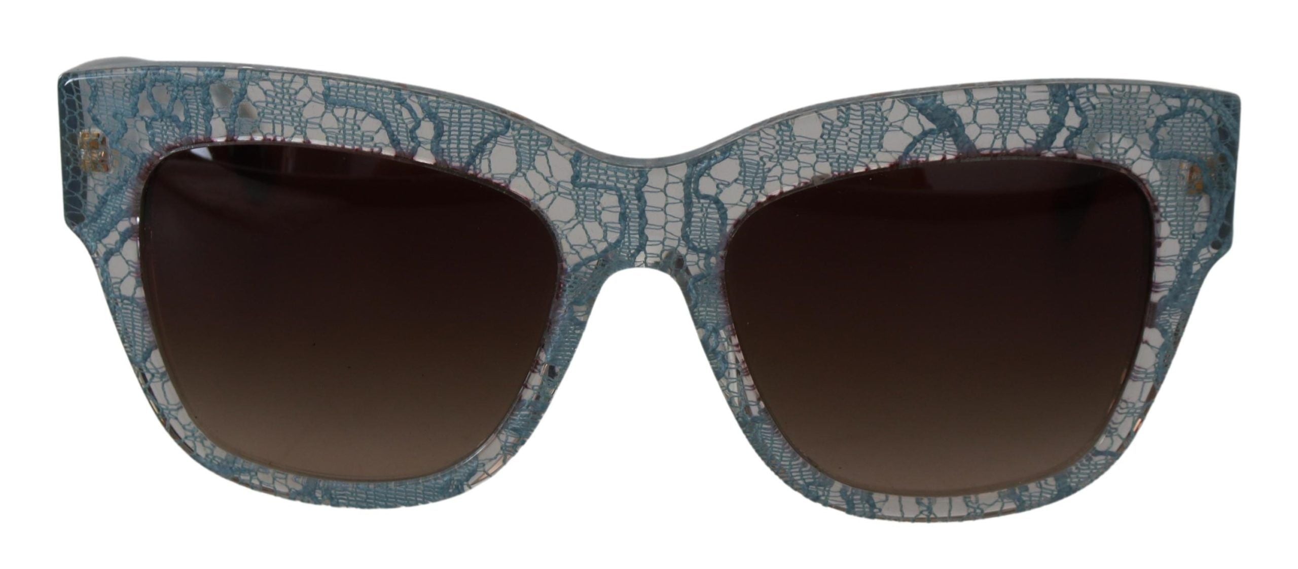 Dolce & Gabbana Blue Lace Acetate Crystal Butterfly DG4231 Sunglasses - Zeiniez