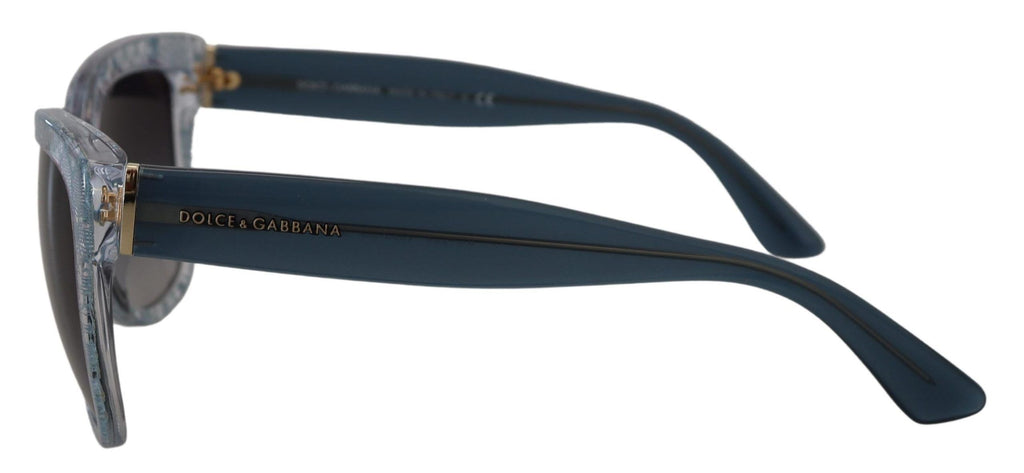 Dolce & Gabbana Blue Lace Acetate Rectangle Shades DG4226 Sunglasses - Zeiniez