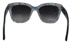 Dolce & Gabbana Blue Lace Acetate Rectangle Shades DG4226 Sunglasses - Zeiniez