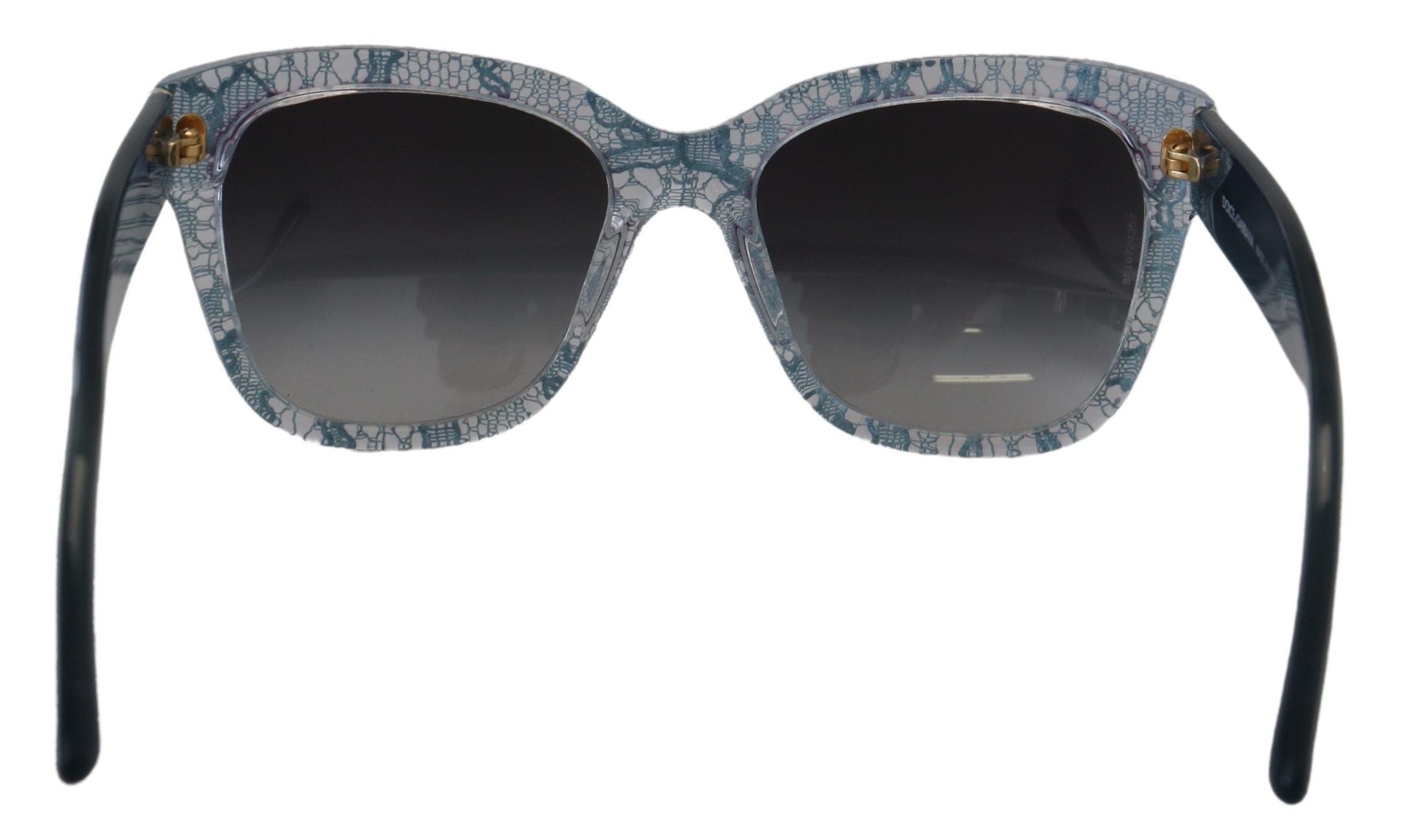 Dolce & Gabbana Blue Lace Acetate Rectangle Shades DG4226 Sunglasses - Zeiniez