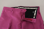 Dolce & Gabbana Pink Silk Slim Trousers Dress Formal Pants - Zeiniez