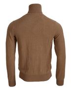 Dolce & Gabbana Beige Cashmere Turtleneck Pullover Sweater - Zeiniez