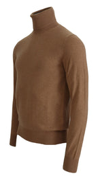 Dolce & Gabbana Beige Cashmere Turtleneck Pullover Sweater - Zeiniez