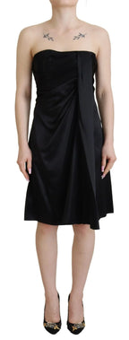 Dolce & Gabbana Black Silk Shift Short Mini Party Dress - Zeiniez