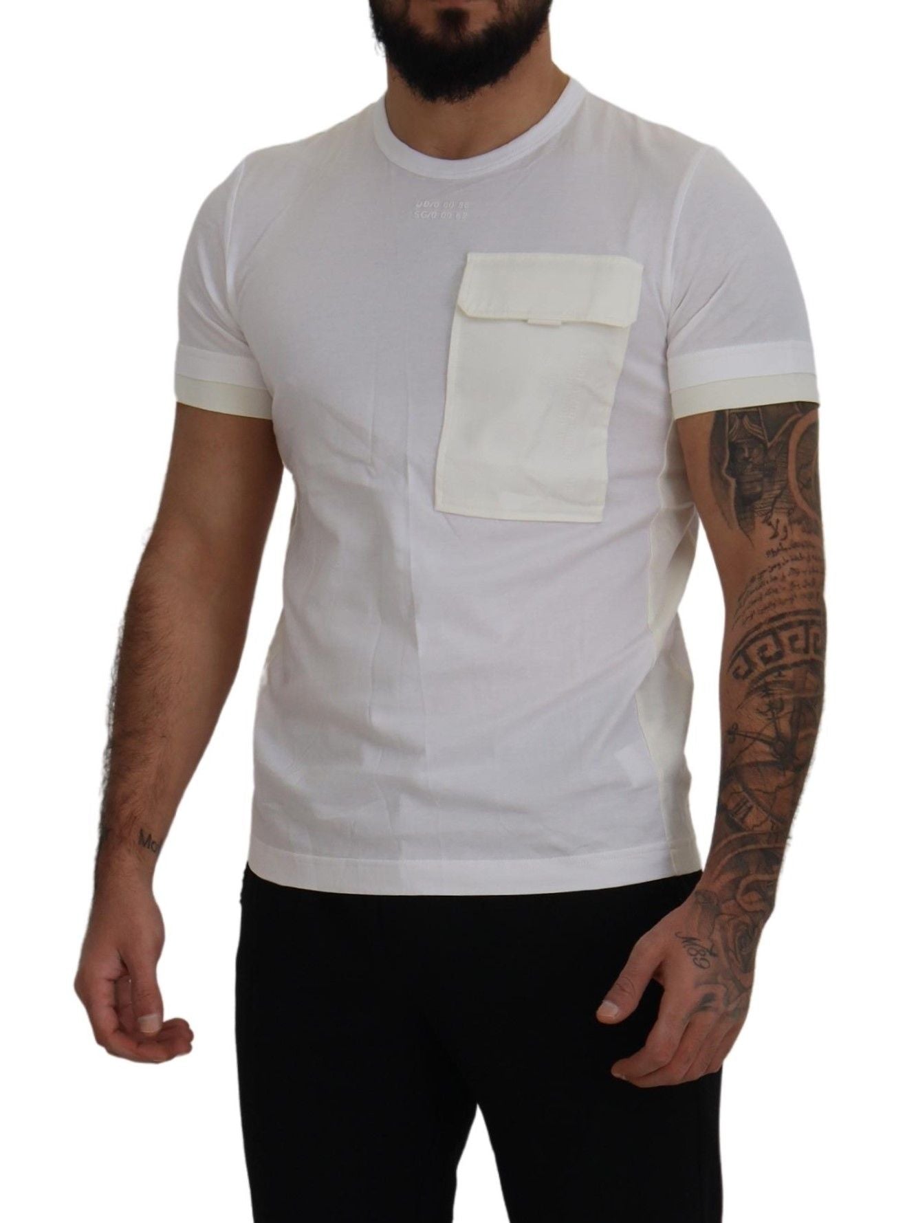Dolce & Gabbana White Flap Pocket Short Sleeves T-shirt - Zeiniez