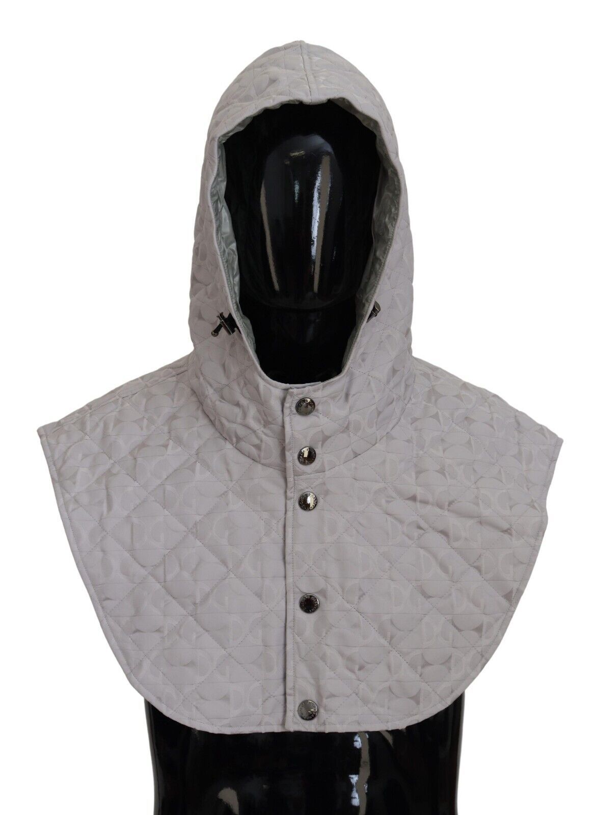 Dolce & Gabbana White Quilted Whole Head Wrap One Size Nylon Hat - Zeiniez