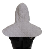 Dolce & Gabbana White Quilted Whole Head Wrap One Size Nylon Hat - Zeiniez