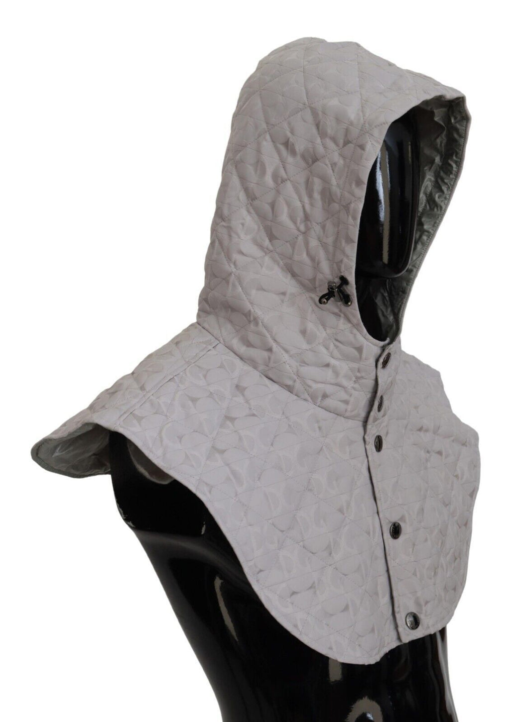 Dolce & Gabbana White Quilted Whole Head Wrap One Size Nylon Hat - Zeiniez